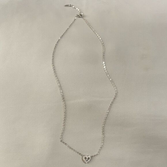 NEW Nadri Pave Heart Pendant Necklace - Picture 6 of 6